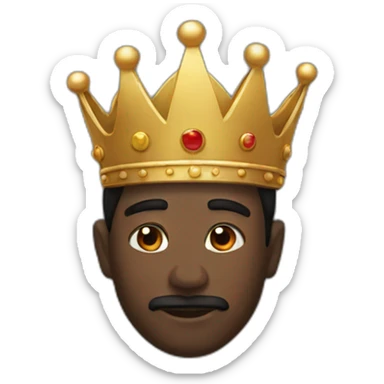 Black crown sticker