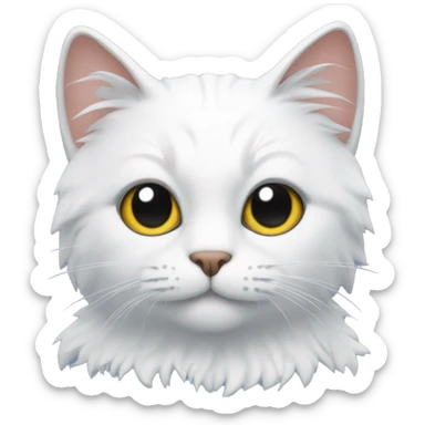 Cat snow sticker