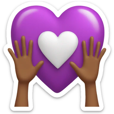 heart with hands genz sticker