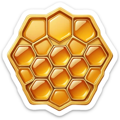 a piece of honeycomb sticker