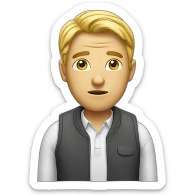 A stupid person sticker