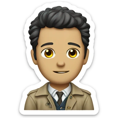 Castiel from supernatural sticker