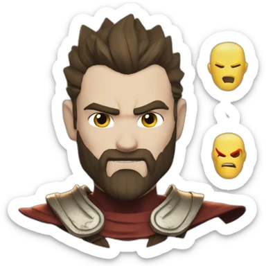 kratos mashup son gohan sticker