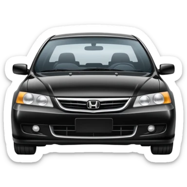 96 Black honda accord sticker