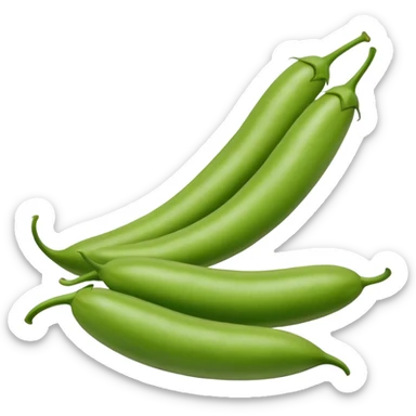 bean seeds in pods sticker