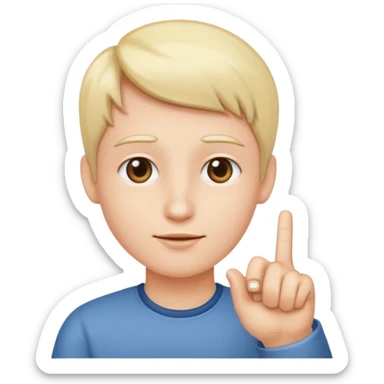 In the fourth image in the right hand of person there should be only the index finger upward sticker