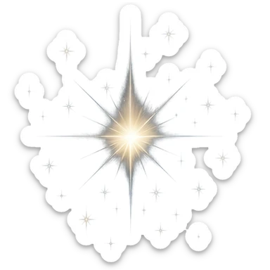 star with a cosmic sparkle sticker