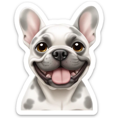 Merle French bulldog sticker