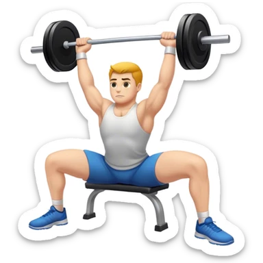 weighted glute bridges sticker