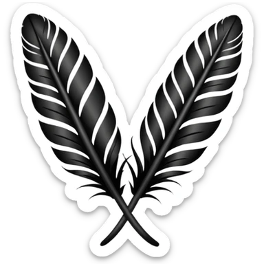 Feather Maori pattern sticker