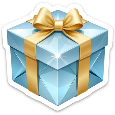 dimond gift box sticker