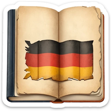 a school textbook with a fragment of Germany on the cover sticker