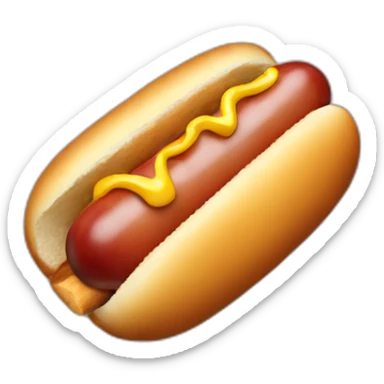 Hot dog made of glass  sticker