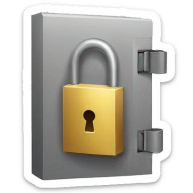 Privacy lock  sticker
