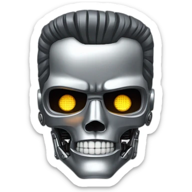 terminator t800 smile sticker