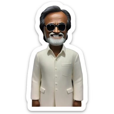 Rajinikanth at changi airport  sticker