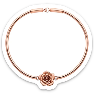 Rose gold choker collar necklace  sticker