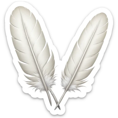 bundle of feathers sticker