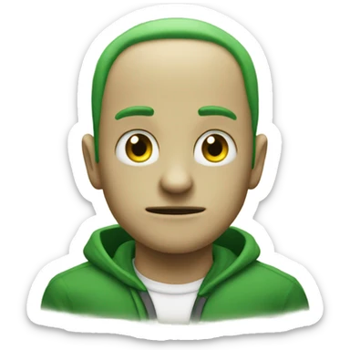 Evil love green sticker