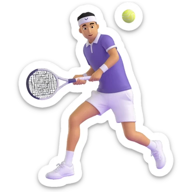 Hugo Dellien as a tennis player sticker