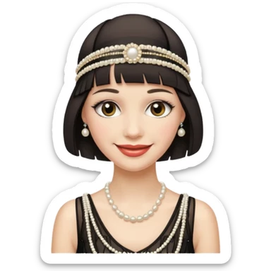 gatsby woman sticker