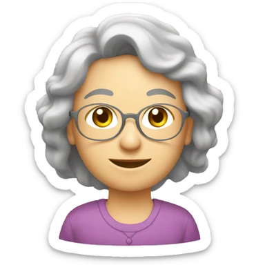 Un spi nain dans les bras d’une Mamie sticker