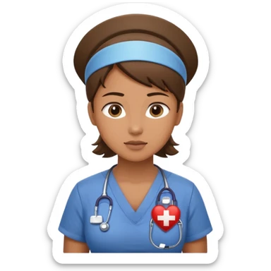 ICU Nurse doing cpr  sticker