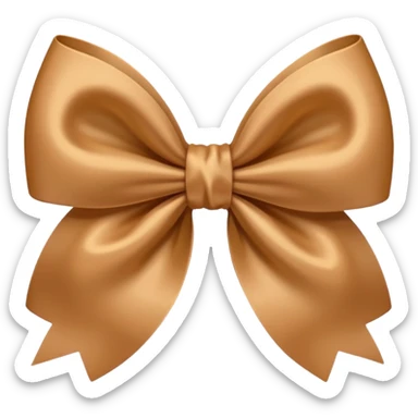 moño cafe claro sticker