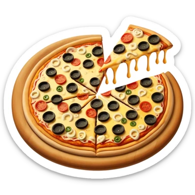 junk food pizza sticker