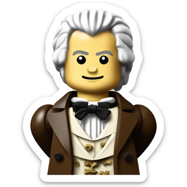Wolfgang Amadeus Mozart lego full body sticker