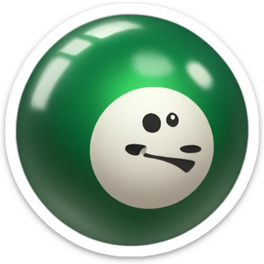 billiard ball sticker