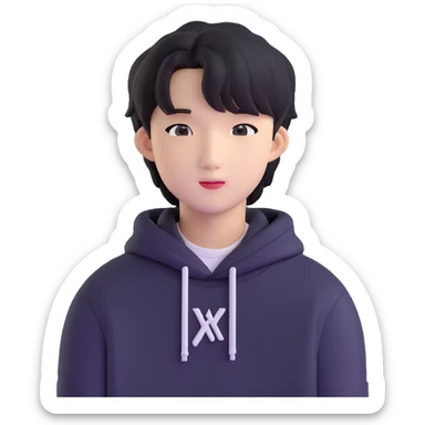 Changbin from Stray Kids, K-pop idol sticker