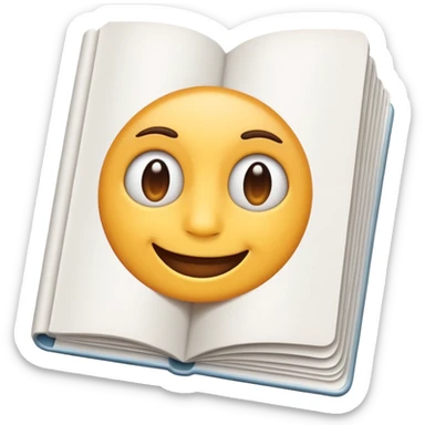 emoji of open magazines with nothing inside sticker