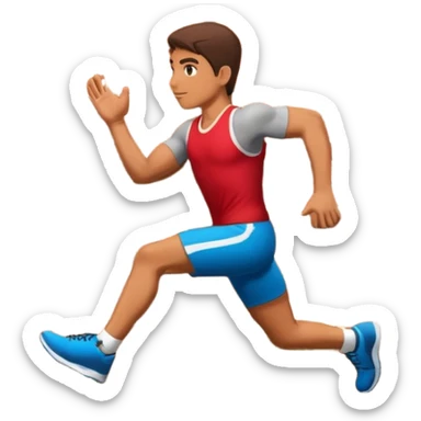 Someone hopping a wall sticker