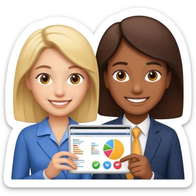 customized investment plan with people sticker