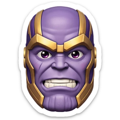 make a funny 3d thanos  sticker