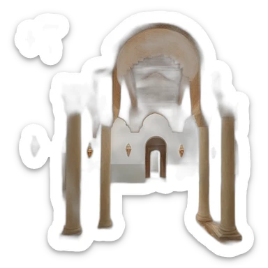 The inside of alhambra sticker