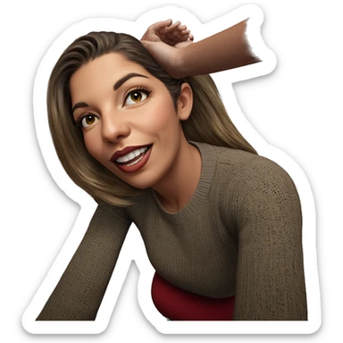 realistic portrait of girl sticker