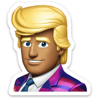 flamboyant trump  sticker
