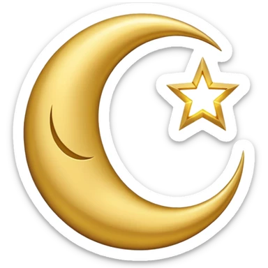 islam moon sticker