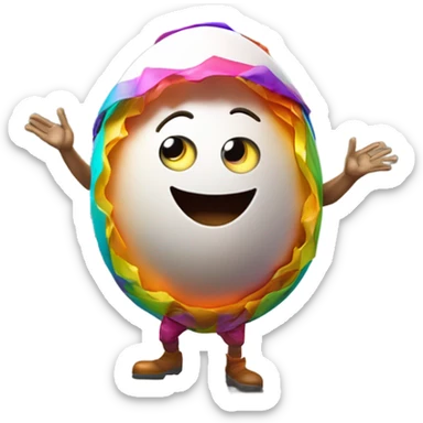 Egg man Danceing sticker