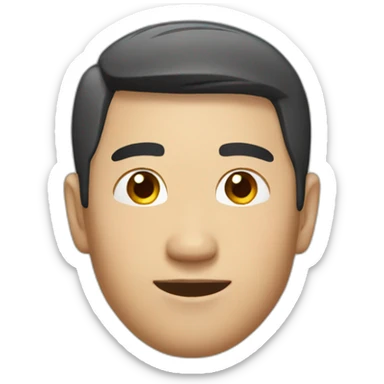 asian man looking great and trustful sticker