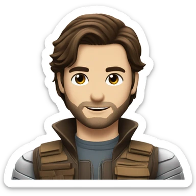 Bucky Barnes with Alpine sticker