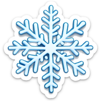 Snowflake sticker