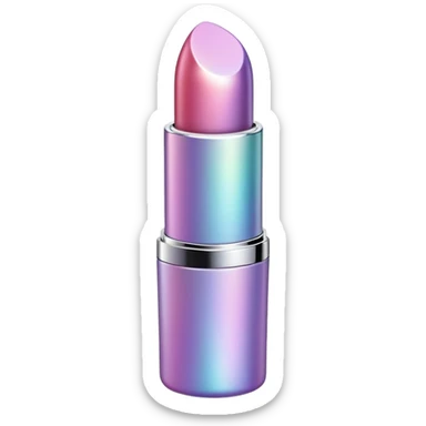 Iridescent pearl lipstick mark  sticker