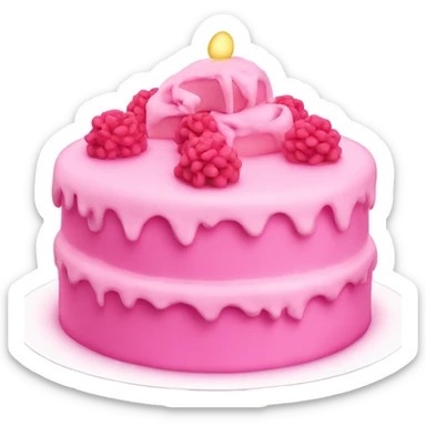 Cake pink sticker