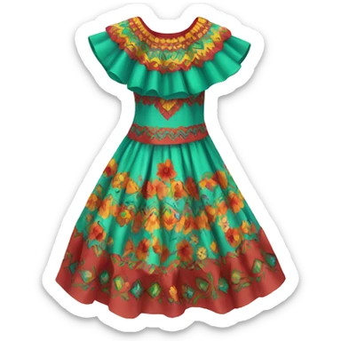 Mexican Dress sticker