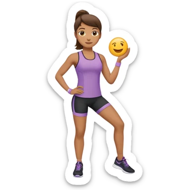 émoji d'un coach sportif sticker