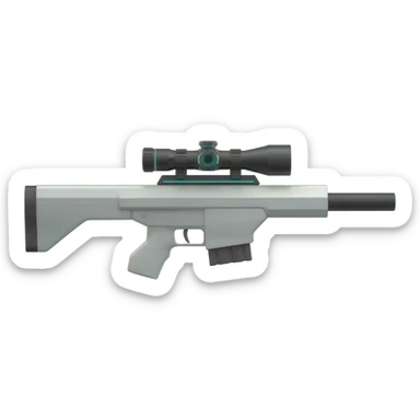 white void futiristic sniper rifle sticker