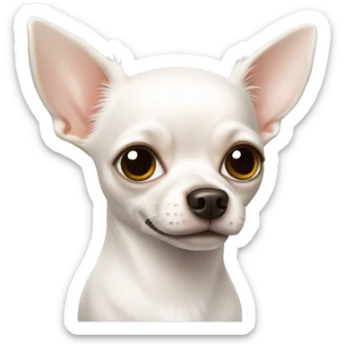 White chihuahua  sticker